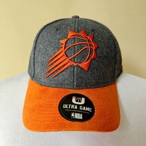 Phoenix Suns SnapBack Hat Mens NBA Fan Gear Gift Orange Gray Adjustable